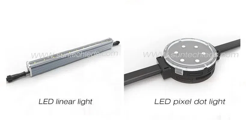 LED linear light VS lED pixel dot light LED linear light VS lED pixel dot light