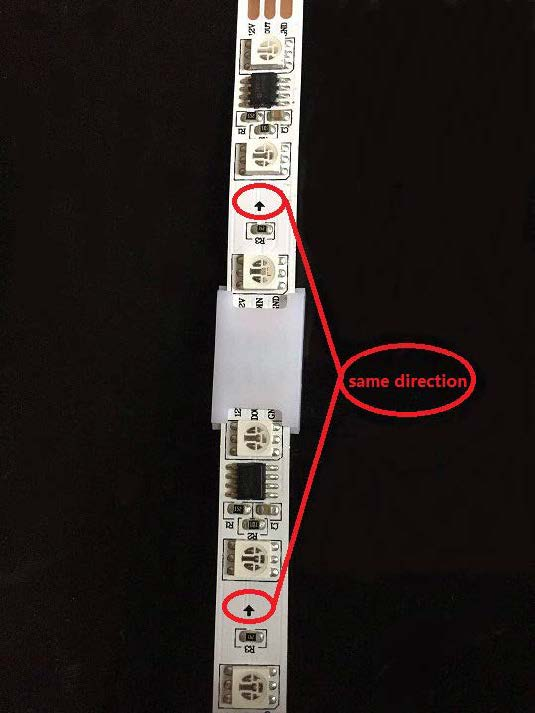 Connection of 3 pin strip done