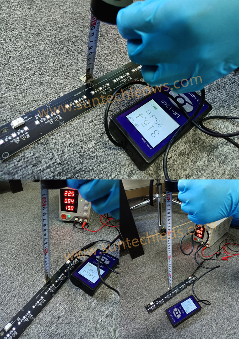 UVC LED Strip Testing UVC LED Strip Testing