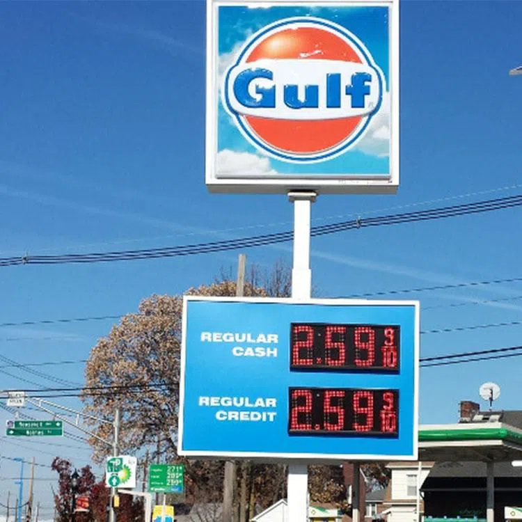 gas station led price signs