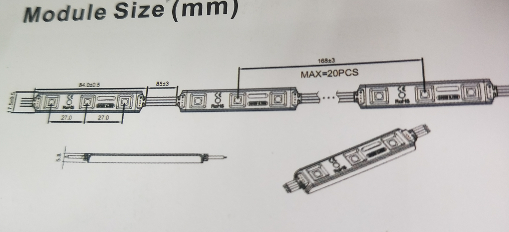 Digital pixel LED module RGBW