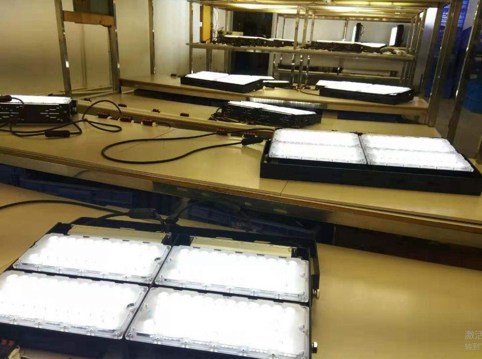 Aging test of football case lights Aging test of football case lights