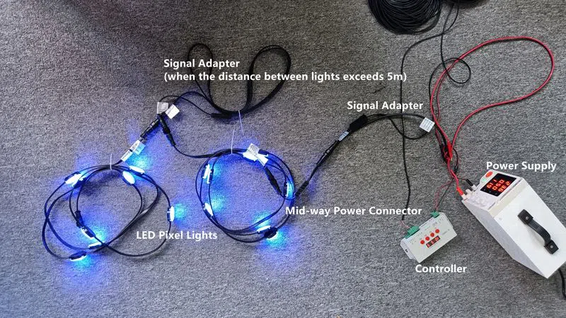 How-to-Connect-the-DMX-LED-Pixel-Lights-System How-to-Connect-the-DMX-LED-Pixel-Lights-System