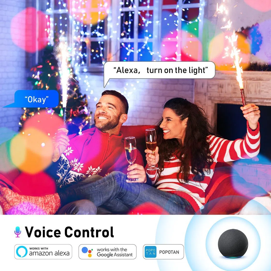 Smart Wifi Twinkly Flex String Lights Smart Wifi Twinkly Flex String Lights