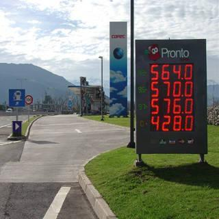 gas station price sign gas station price sign