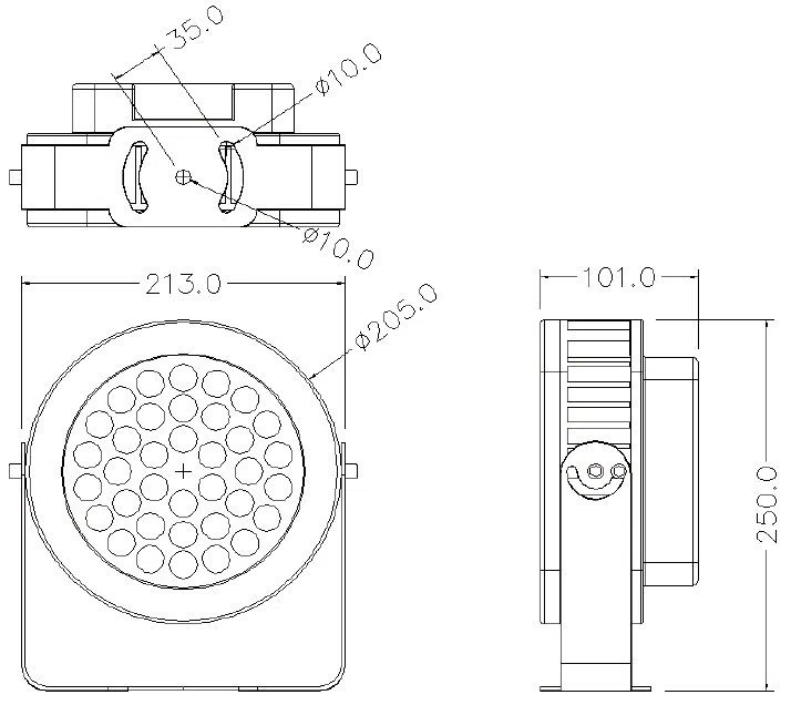 RGBW DMX LED Spot Flood Light Outdoor 0