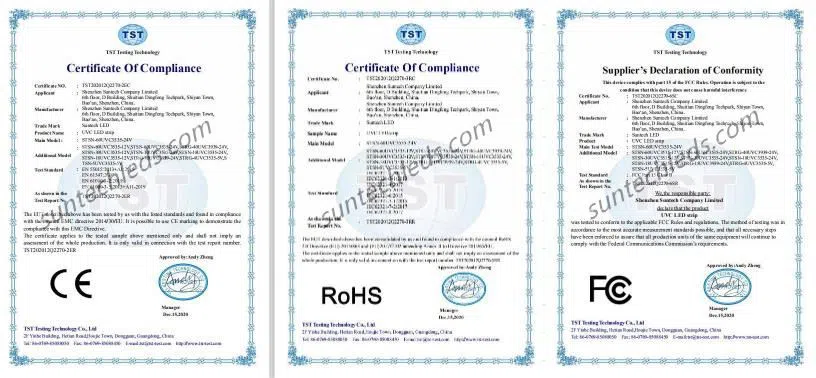 uvc product certificates uvc product certificates