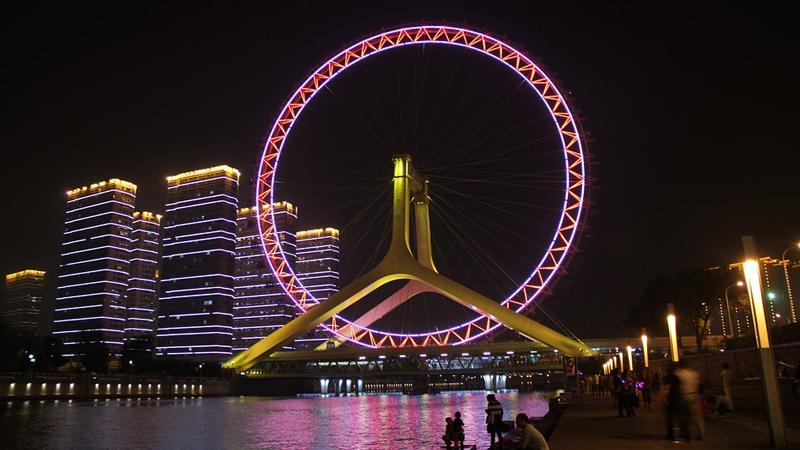 Eye of Tianjin Ferris Wheel Lighting