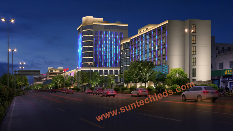 Medical Rehabilitation Center Outdoor Facade Lighting