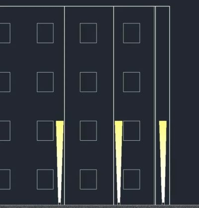 Concave and convex facade lighting