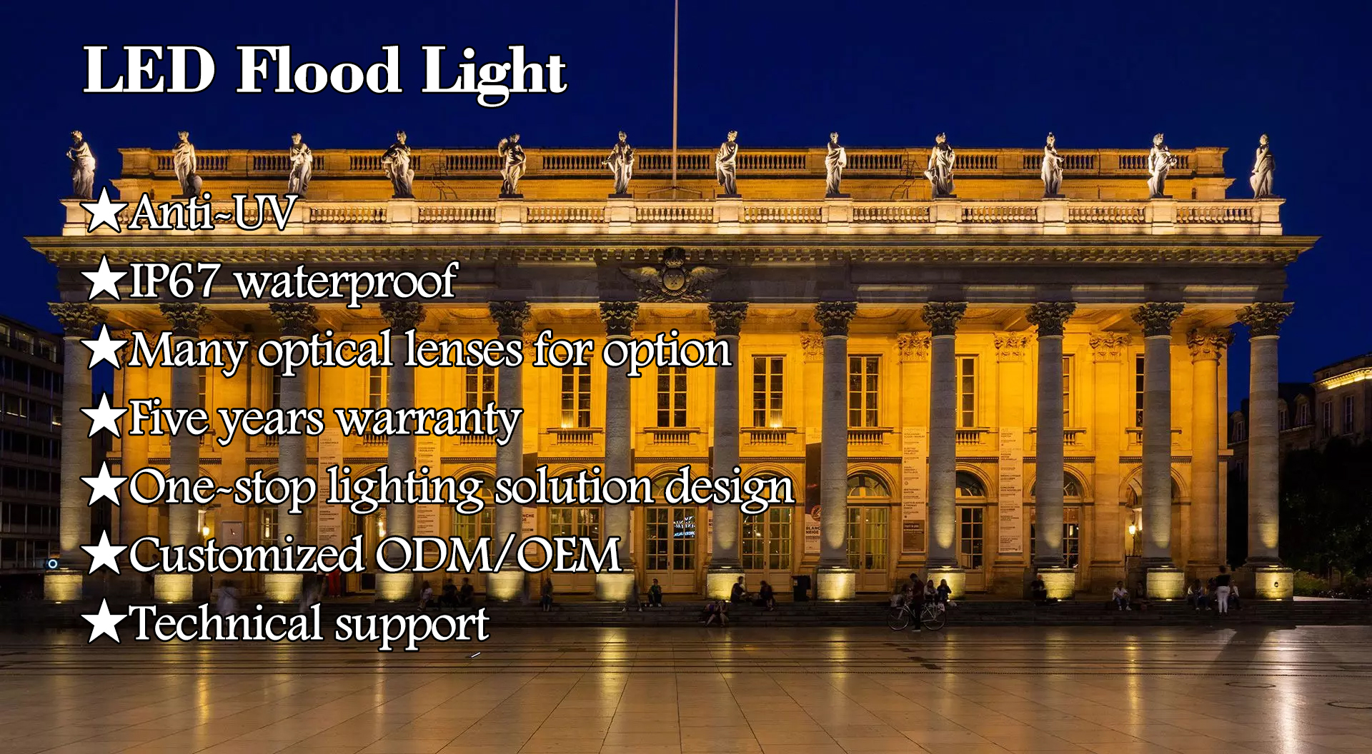 outdoor architectural flood lighting 