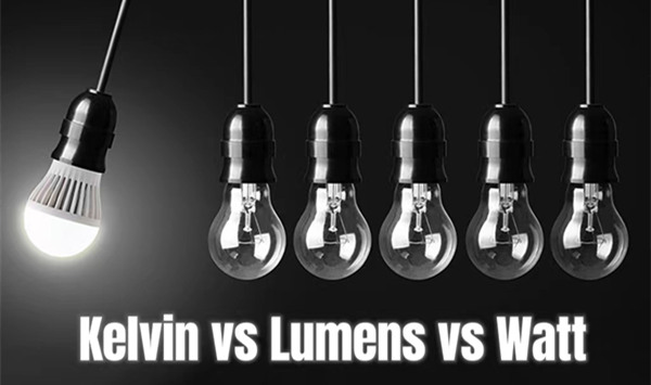 kelvin vs lumens vs watt
