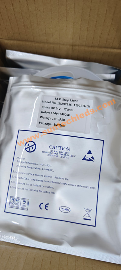 CCT 1800K +3000K LED STRIP SENT TO ITAL