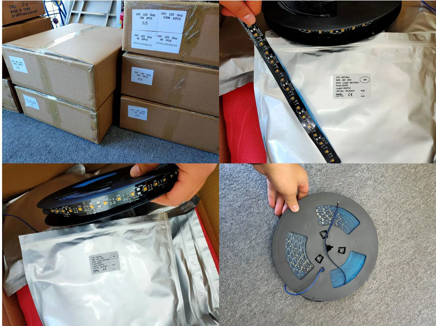 1000m uvc LED strip light sent to France