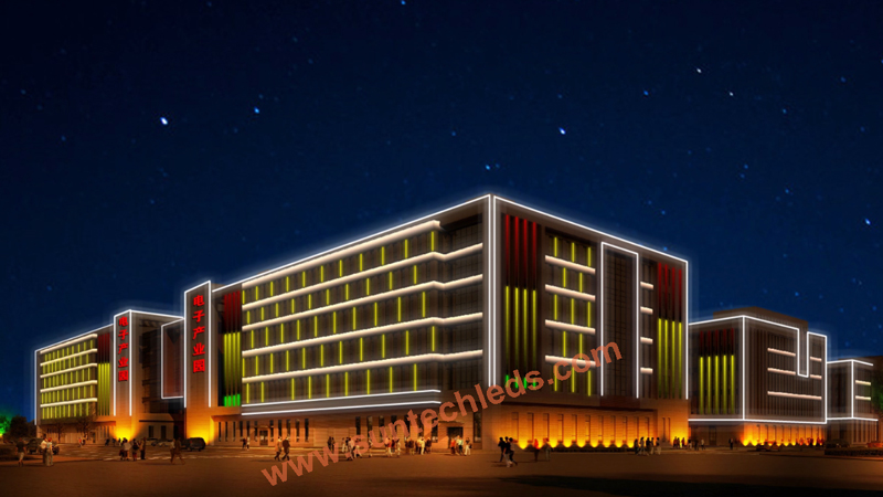 Ideal Industrial Park Factory Building Led Lighting Layout