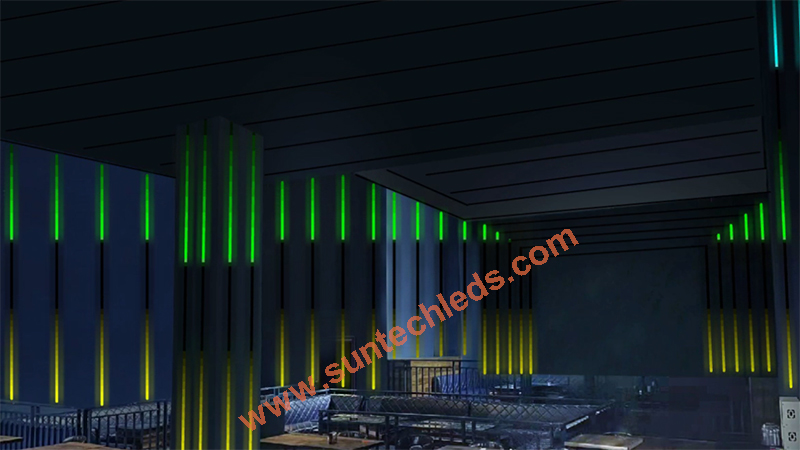 Interactive Bar Wall Dynamic RGBW Lighting Decoration