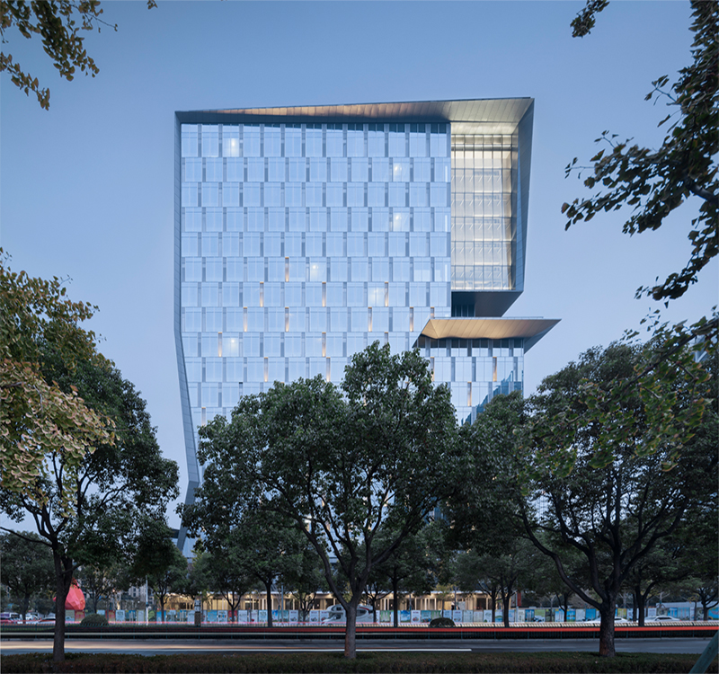 City Building Illumination with LED Facade Lighting 