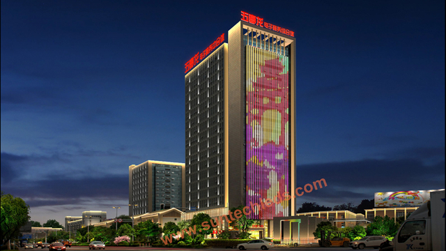 Outdoor Media Facades Lighting