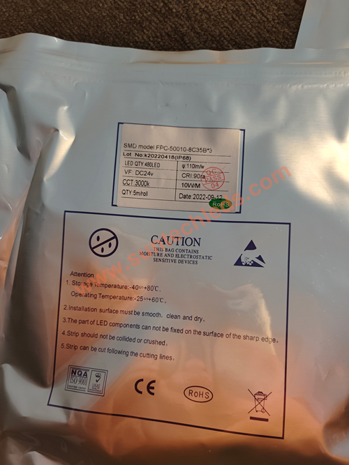 COB LED Strip Light sent to Europe