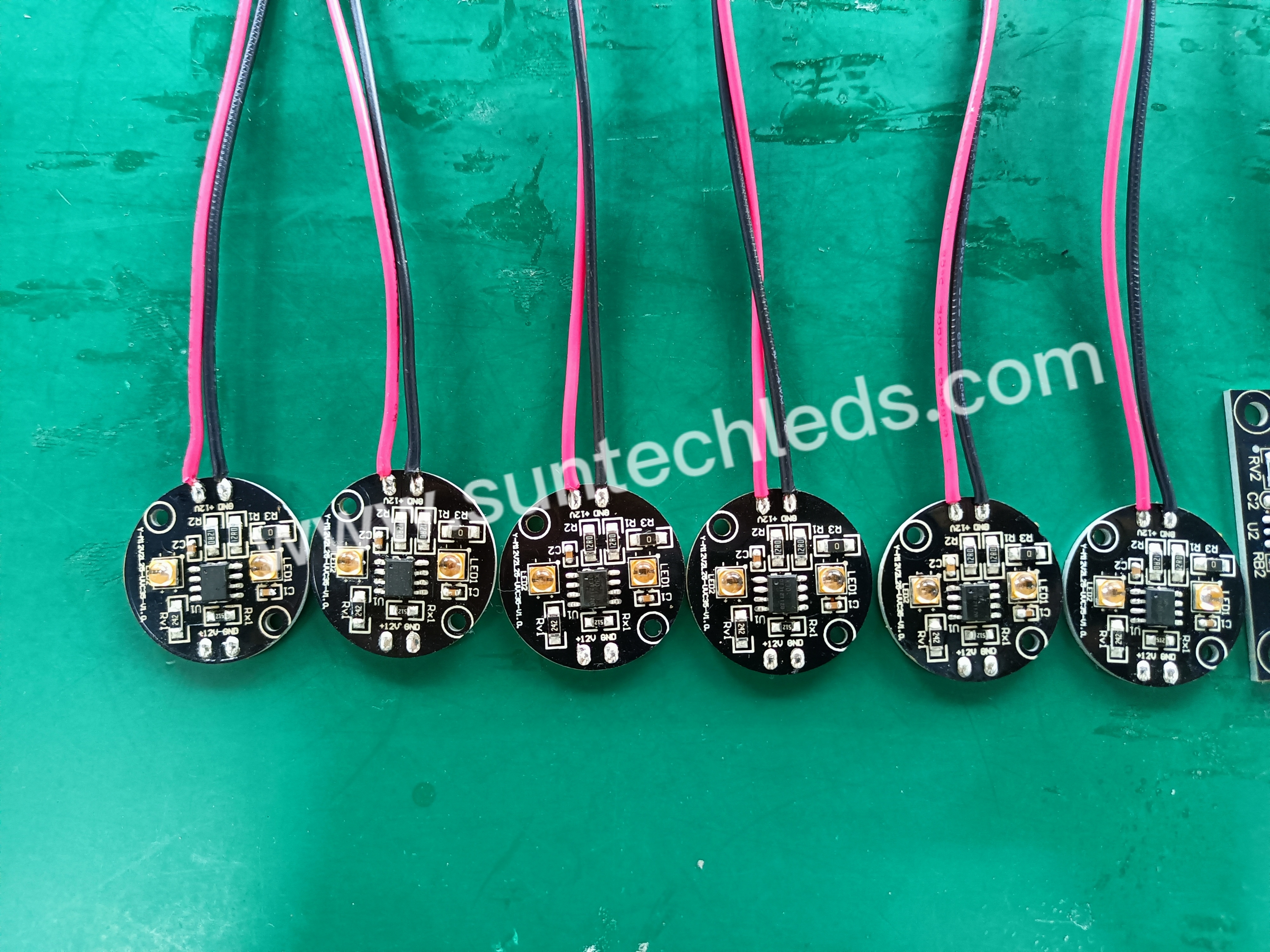 2leds round board