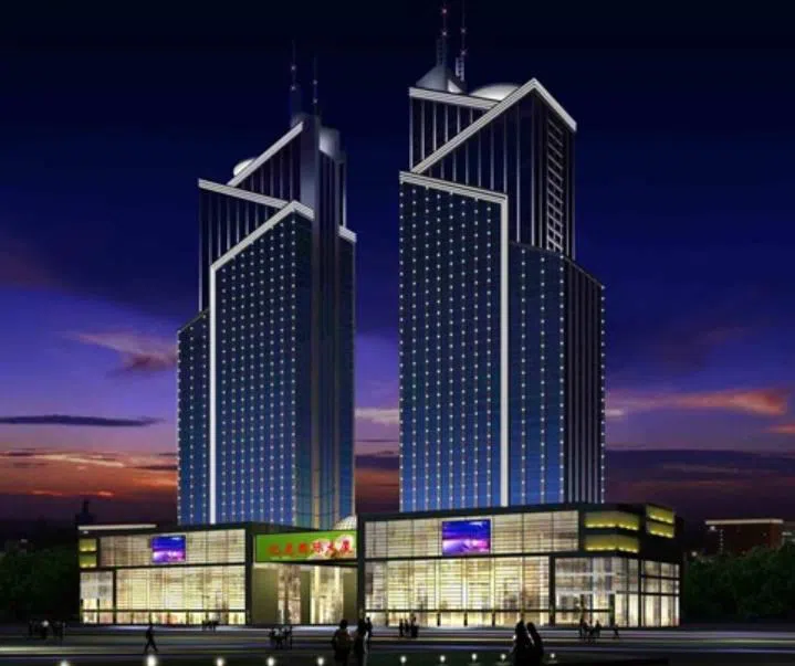 led dot lights application in facade lighting