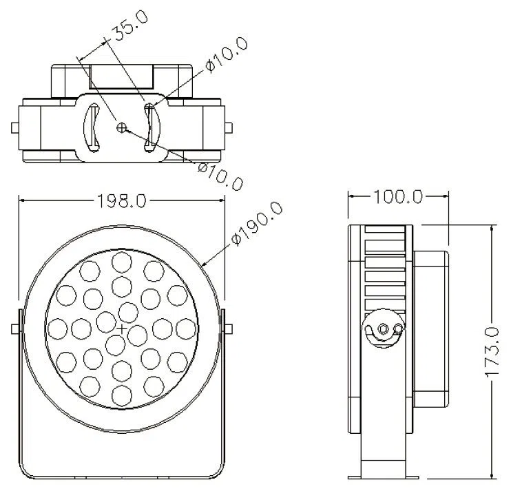 osram remote control landscape flood light for garage, garden, stadium 0