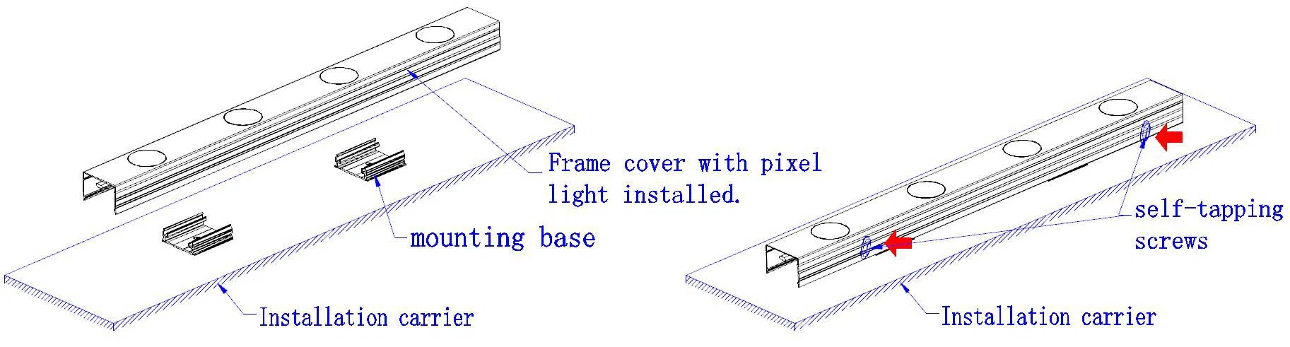 frame installation 1