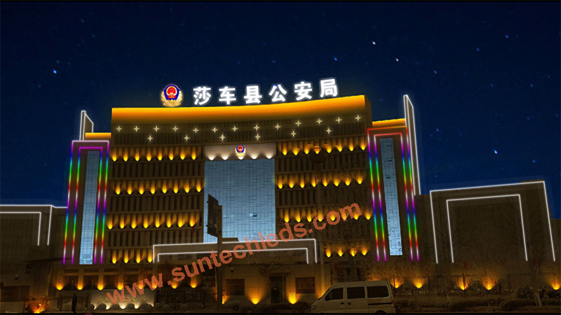 City Hall Architecture Exterior Lighting Idea