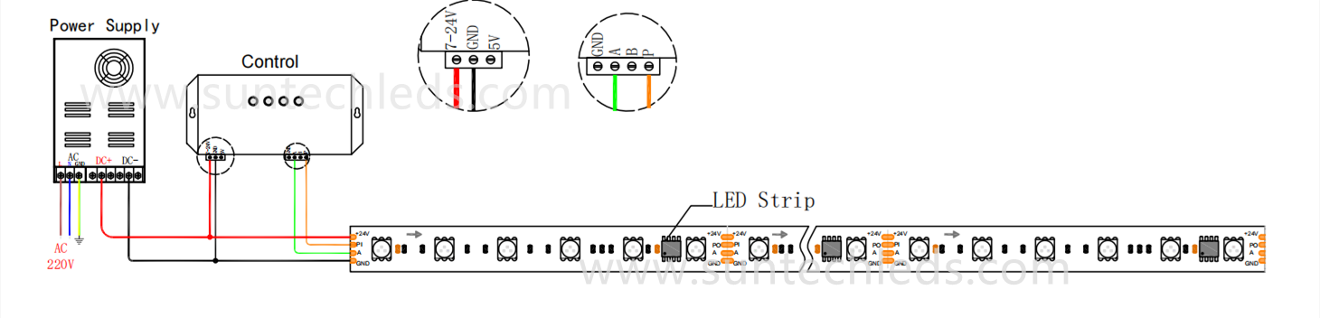 RGB 8pin wiring diagram