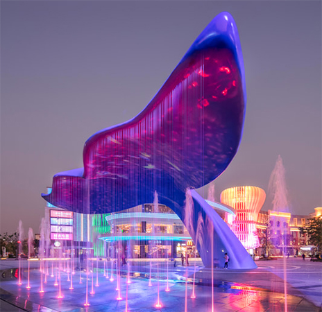 Central Square Facade Renovation Scenic Or Park Lighting 