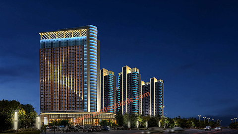 International Skyscraper Landmarks Lighting