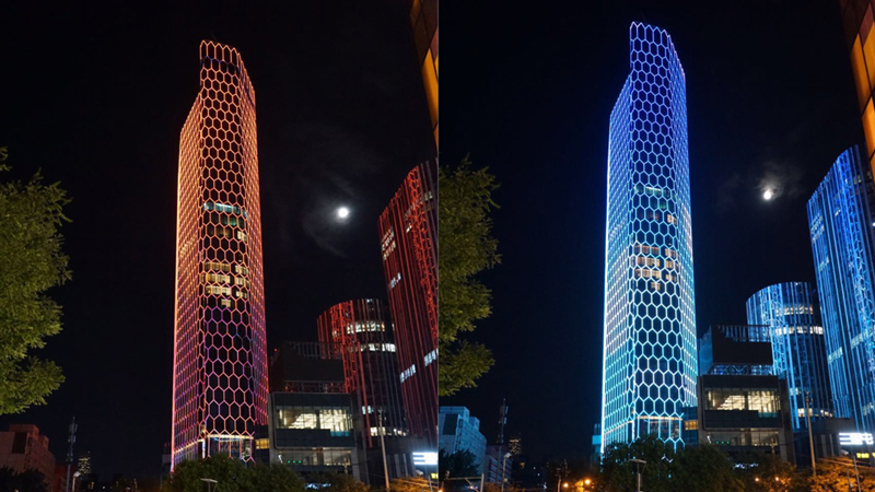 Super High-rise Commercial Complex Architectural Facade Illumination