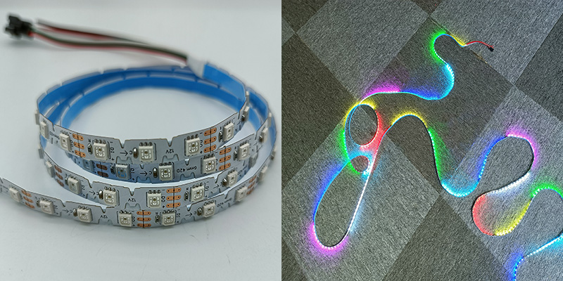 Zigzag RGB pixel led strip