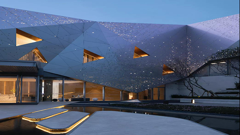 Residential Community House LED Facade Illumination