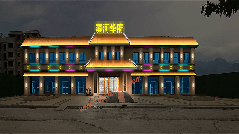 Outdoor LED Lighting Design for Hotels And Restaurants 