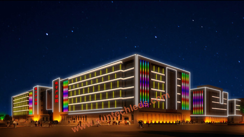 Ideal Industrial Park Factory Building Led Lighting Layout