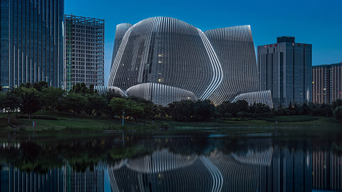 Sunac Culture Building Night Scene Design Art LED Illumination