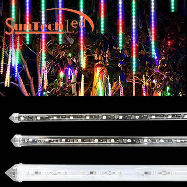120LEDs 20 Pixels Double Side RGBW Cascading Meteor Lights 3D