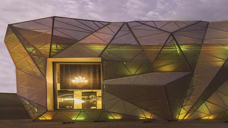 Commercial Building Glass Curtain Wall Illumination