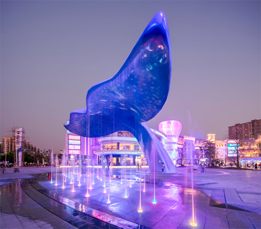 Central Square Facade Renovation Scenic Or Park Lighting 