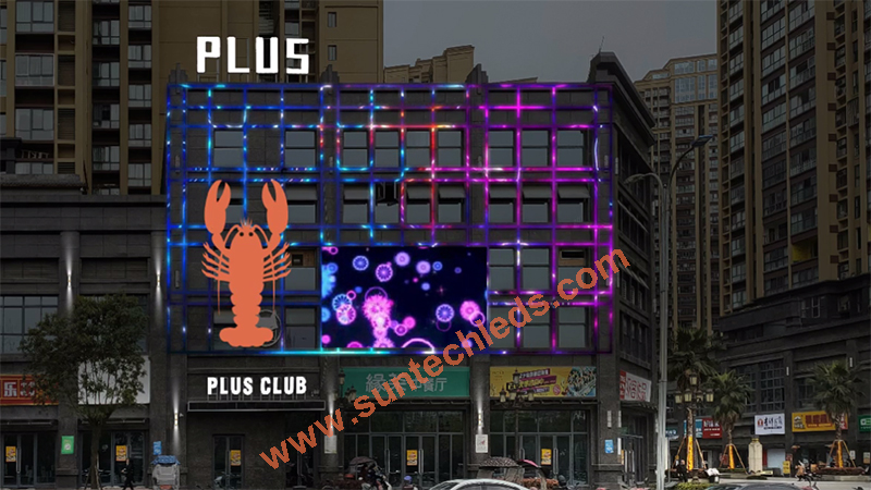 DMX Controlled High-end Restaurant Facade LED Lighting Design