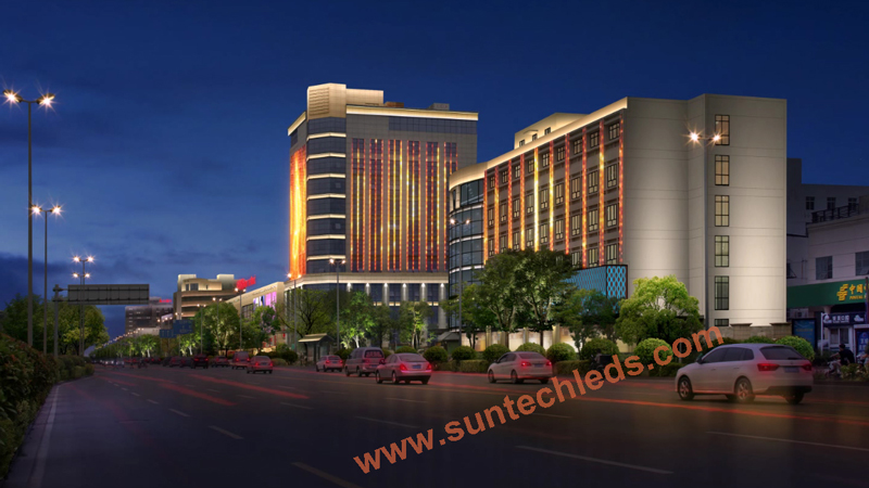 Medical Rehabilitation Center Outdoor Facade Lighting