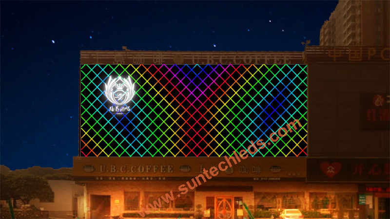 Cafe & Restaurant Exterior Dynamic LED Lighting Design