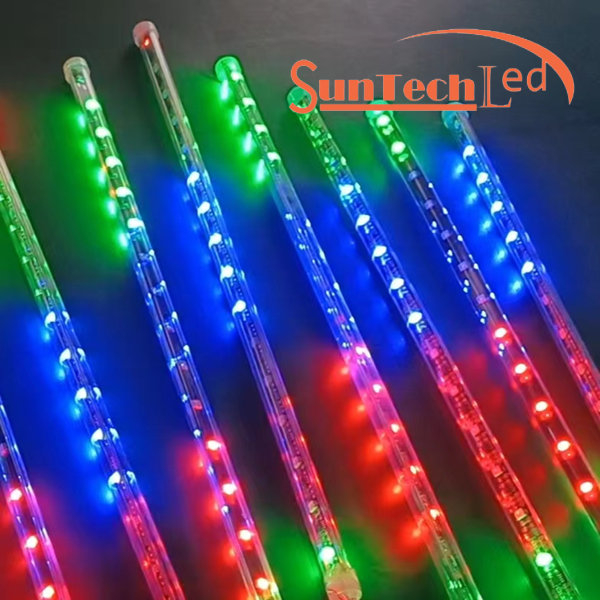 Clear Tube 360&deg; Tree Meteor Lights IP65