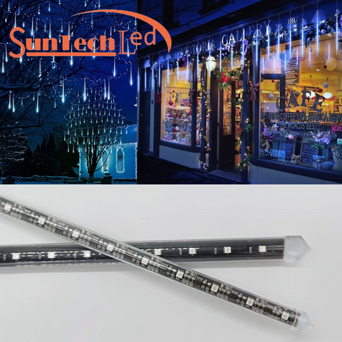 60LEDs 10 Pixels Double Side RGBW Commercial Meteor Lights 360°