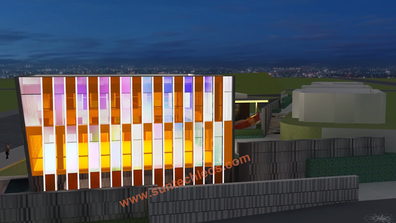 Color Kinetics Landmark Building RGB Facades Lighting 