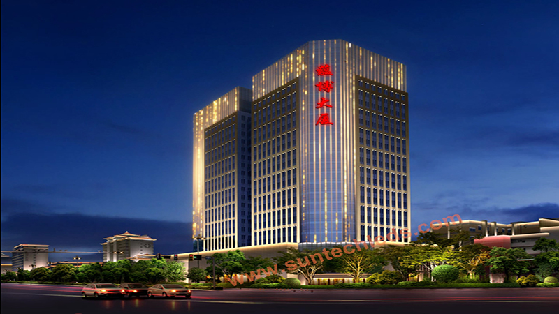Yunbo Skyscrape Facade Lighting - China