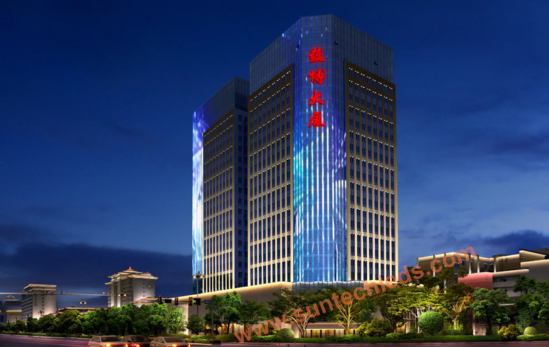 Yunbo Skyscraper Art & Design Facade Lighting