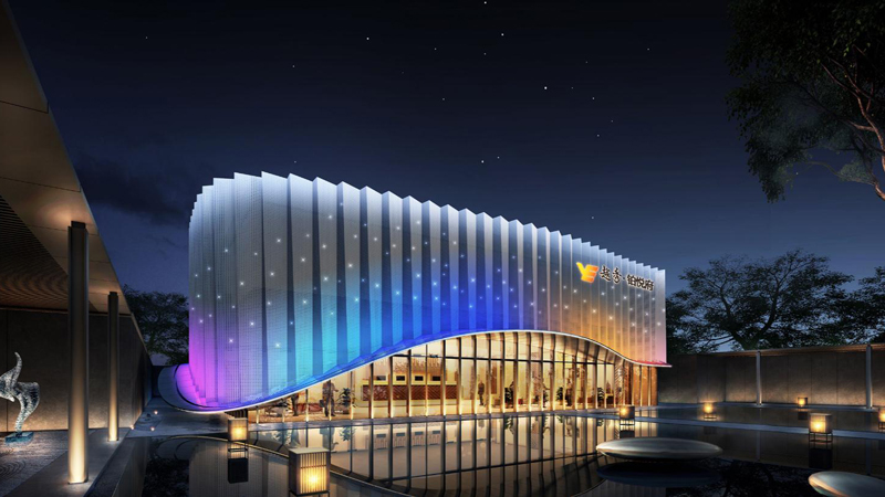 Super Commercial Shopping Mall Facade Lighting 