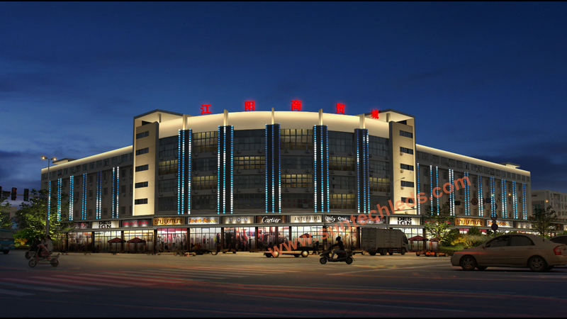 Commercial Street Building Lighting